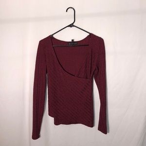 Derek and Heart Maroon Sweater